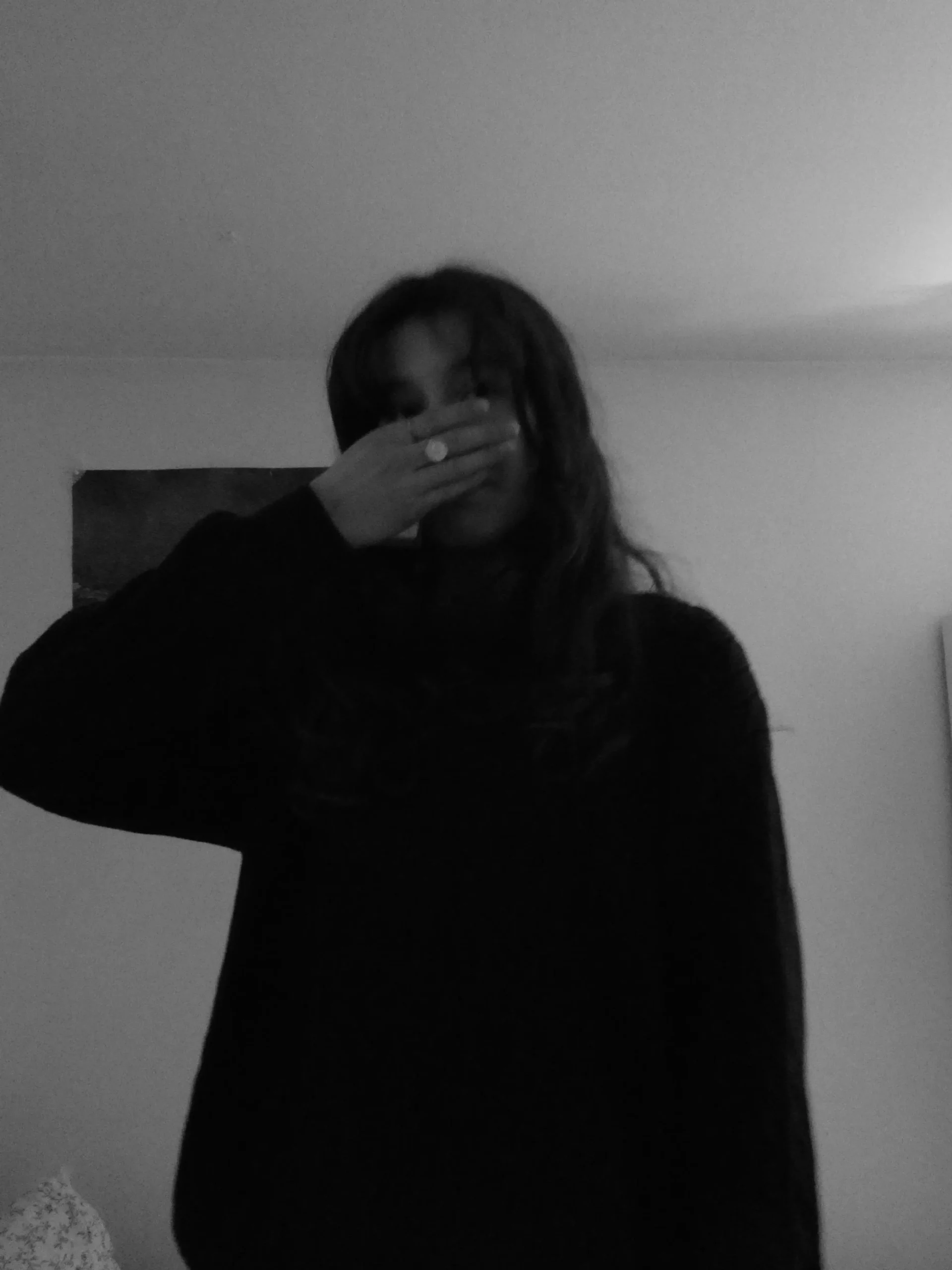 Person in Dark Room